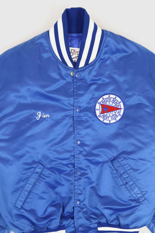 Vintage Mastic Beach Yacht Club Snap-Button Jacket