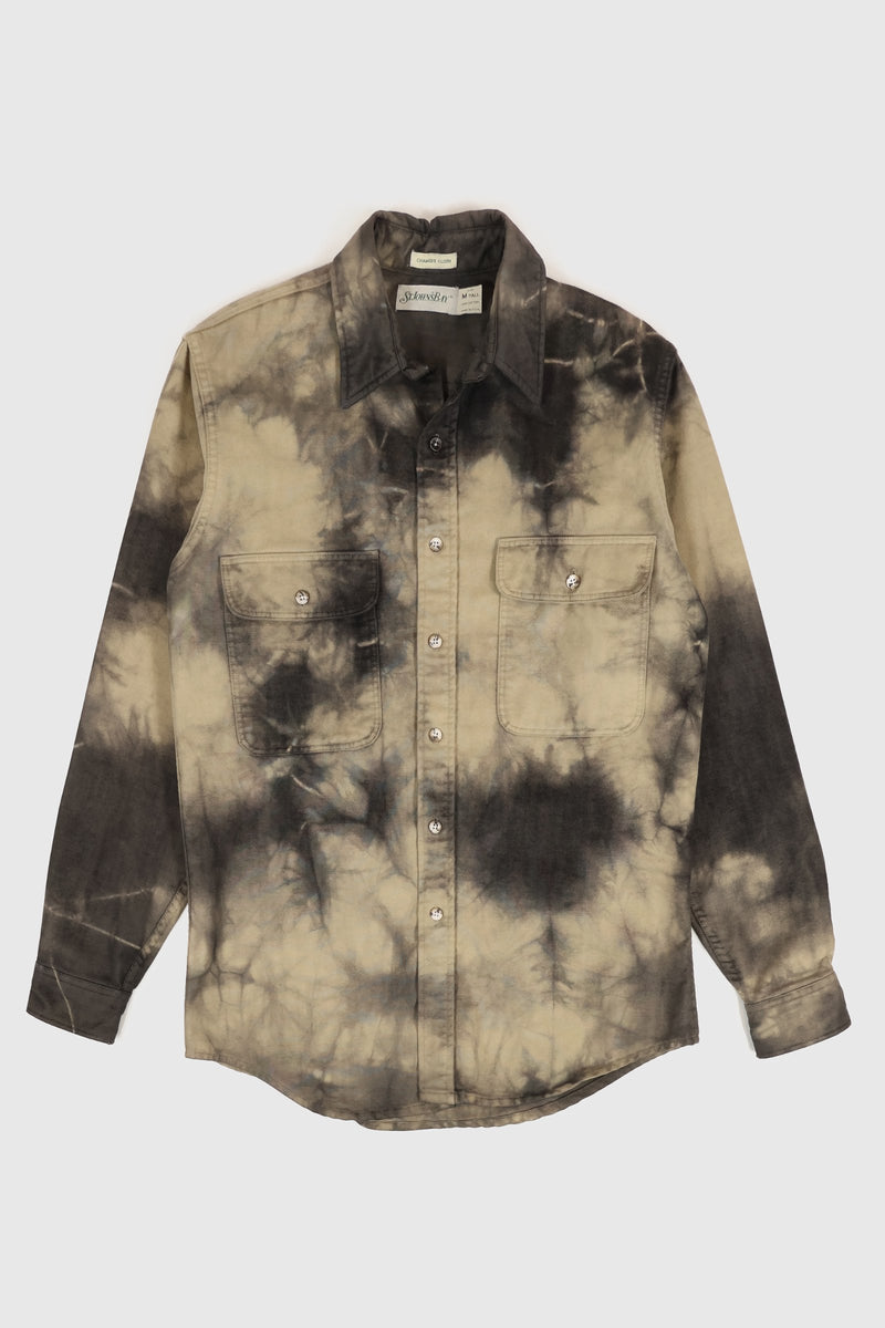 Reworked Dyed Button Down Shirt