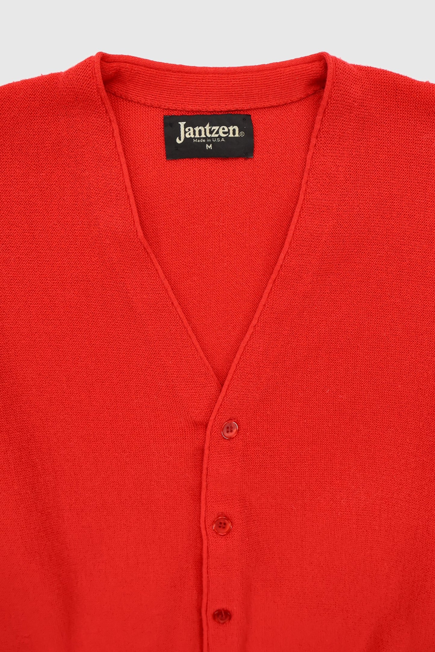 Vintage Red Cardigan Sweater Image 2