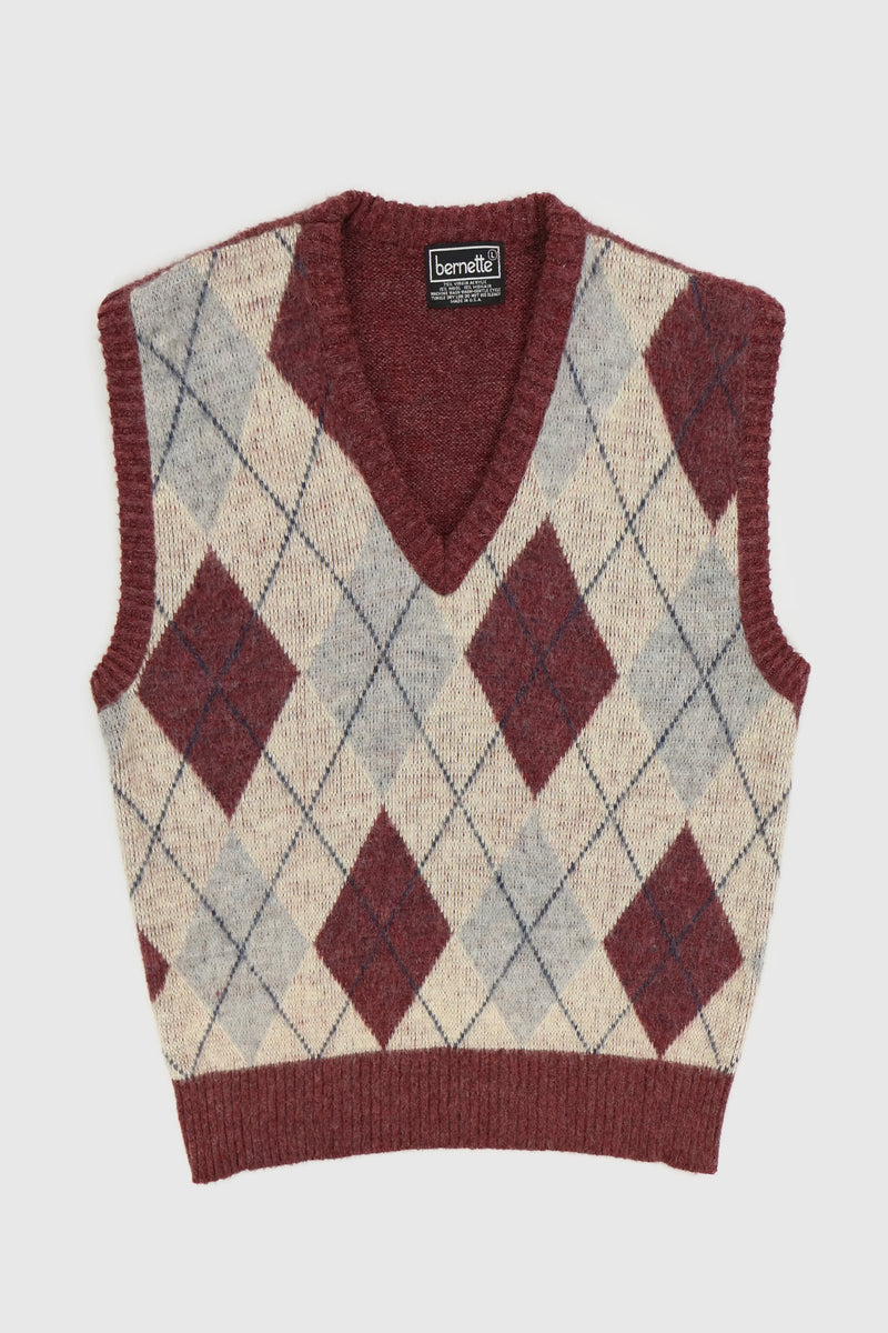 Vintage Argyle Sweater Vest