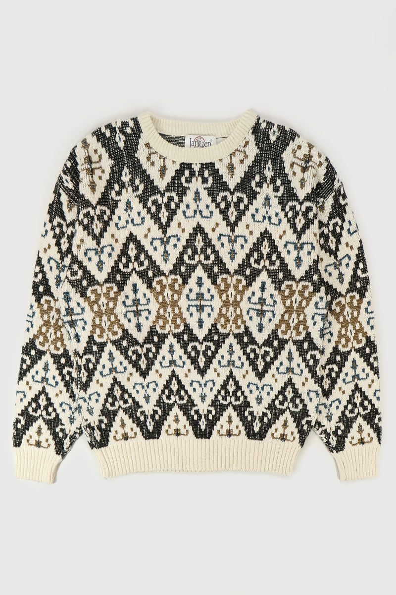 Vintage Geometric Pattern Sweater