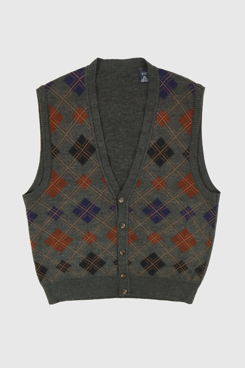 Vintage Argyle Sweater Vest