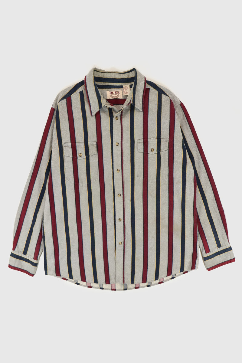Vintage Striped Button-Down Shirt