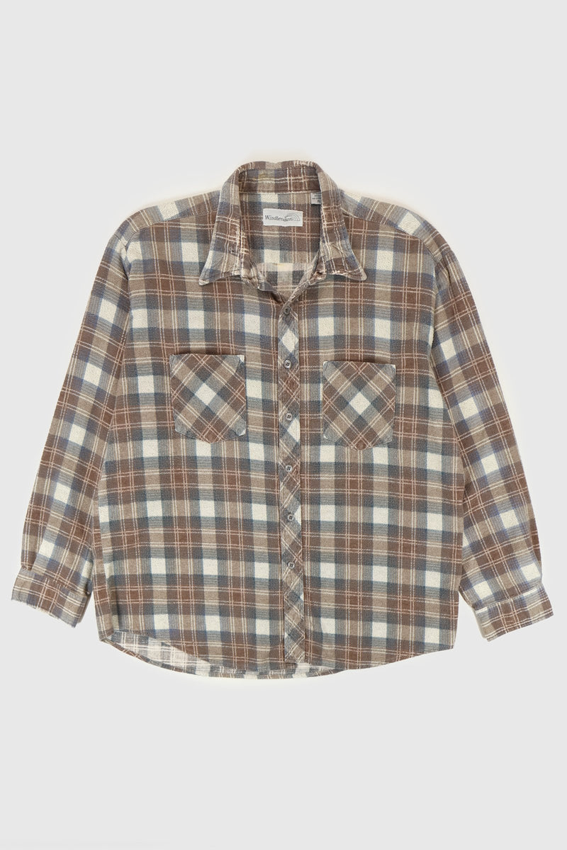 Vintage Plaid Button-Down Shirt
