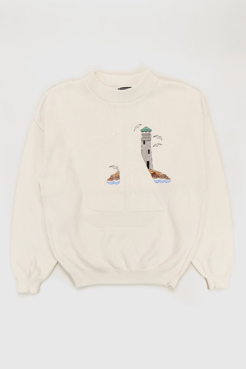 Vintage Sailboat Sweater