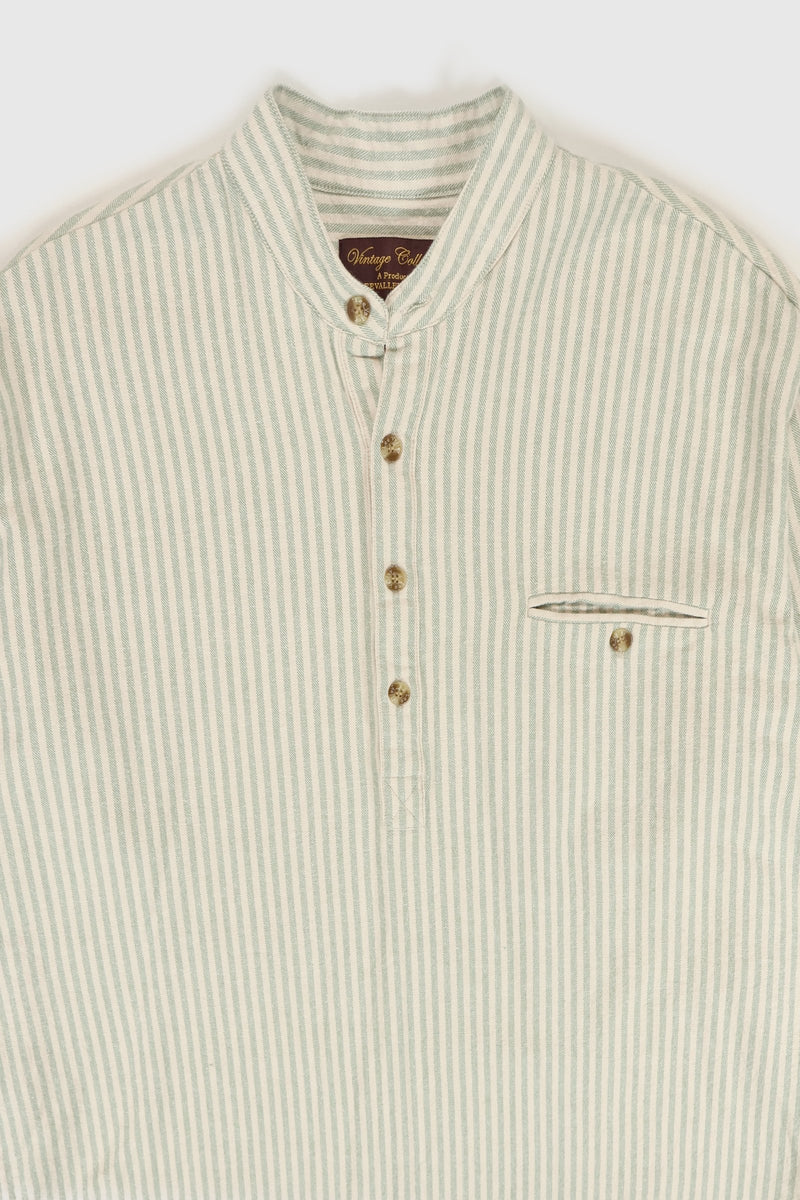 Vintage Heavyweight Striped Button-Down Shirt