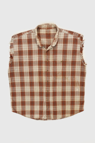 Vintage Sleeveless Button-Down Shirt