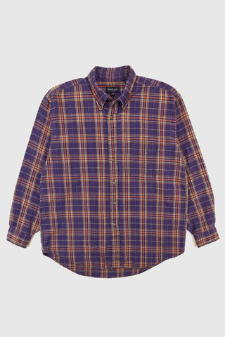 Vintage Plaid Button-Down Shirt