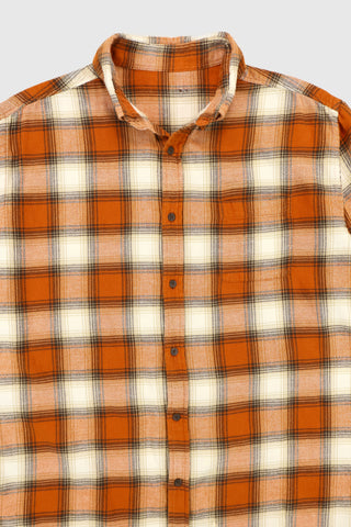 Vintage Short Sleeve Cut Off Button-Down Shirt