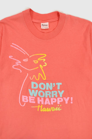 Vintage Hawaii Don't Worry Be Happy Tee
