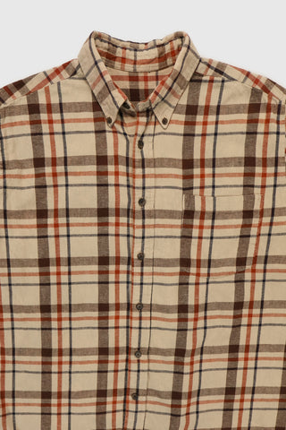 Vintage Short Sleeve Cut-Off Button-Down Shirt