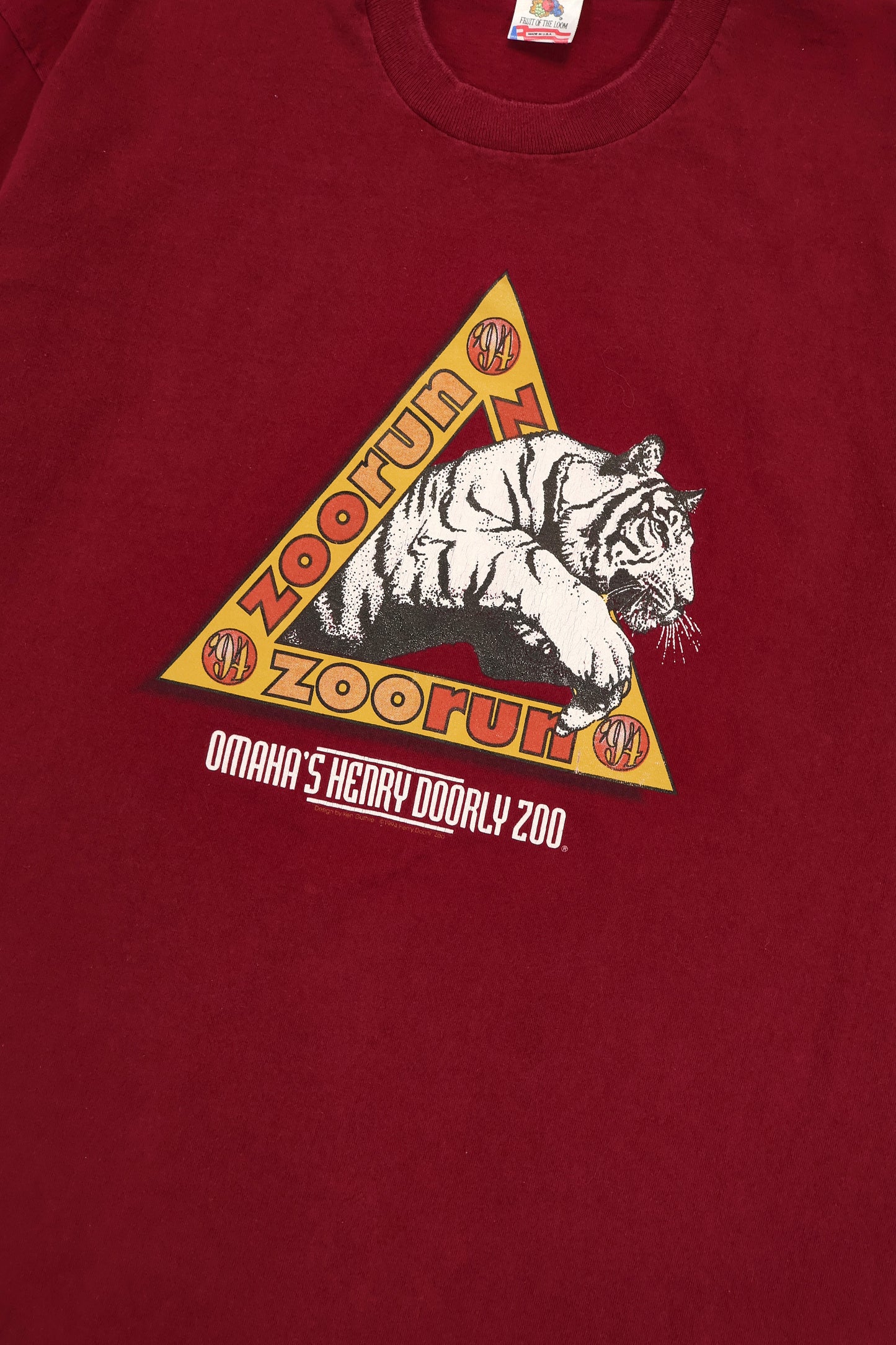 Vintage 1994 Omaha Zoo Run Tee Image 3