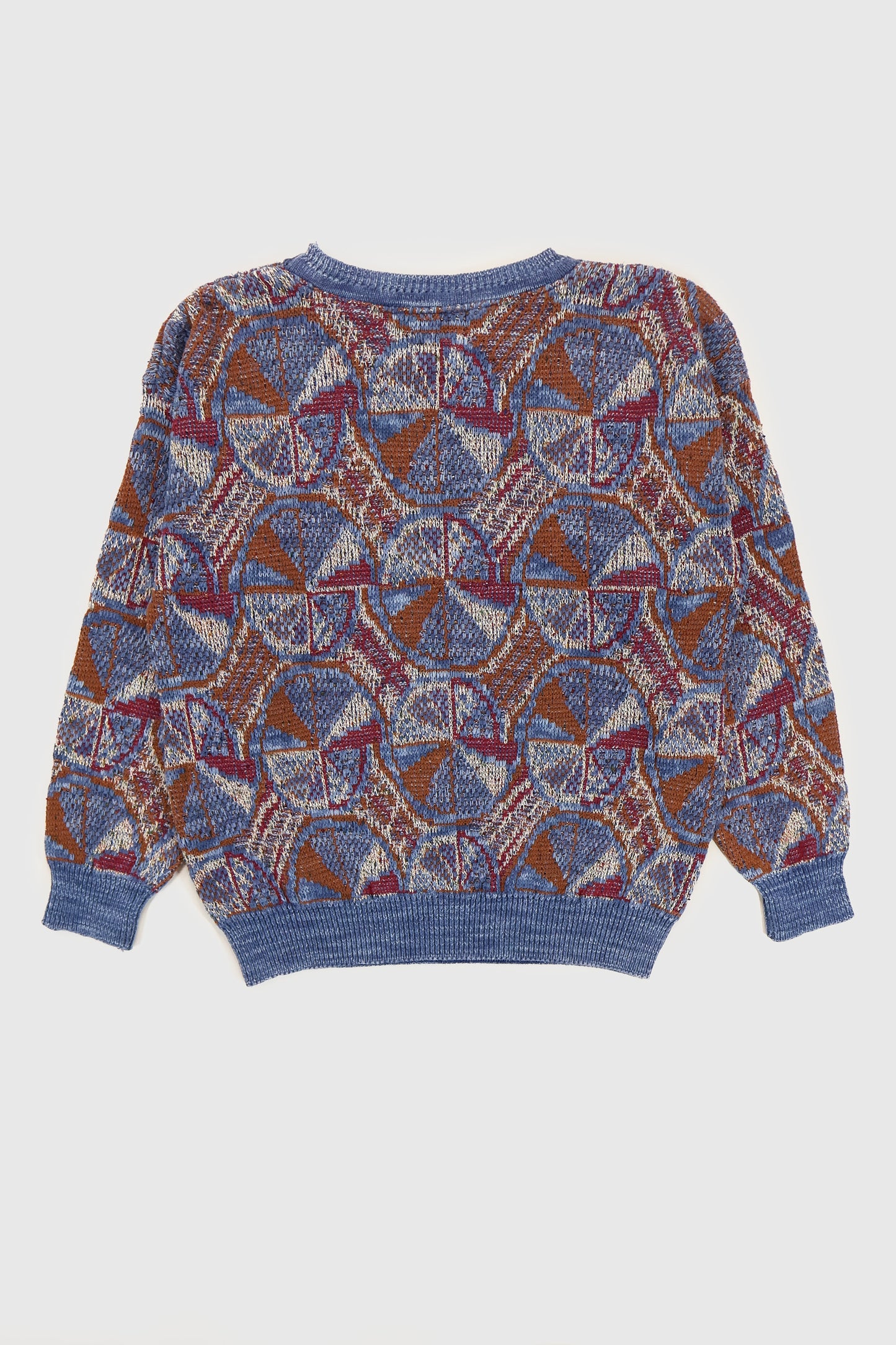 Vintage Geo Pattern Knit Sweater Image 4
