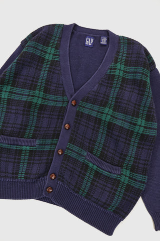 Vintage Gap Plaid Cardigan Sweater