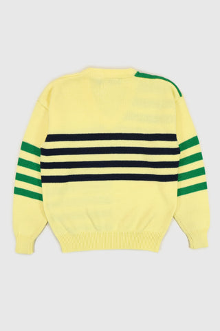 Vintage Striped V-Neck Sweater