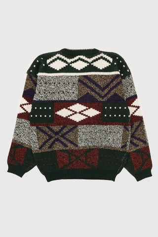 Vintage Geo Pattern Sweater