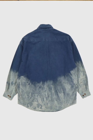 Vintage Heavyweight 50/50 Bleach Tech Flannel Button-Down Shirt