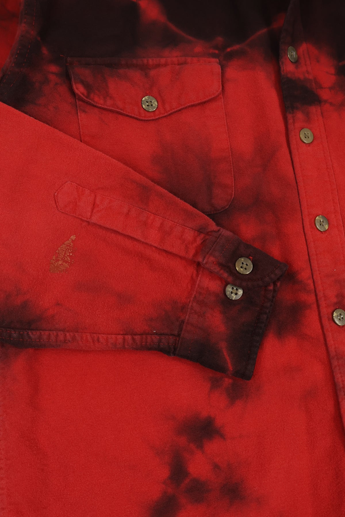 Vintage Dye Tech Flannel Button-Down Shirt Image 5