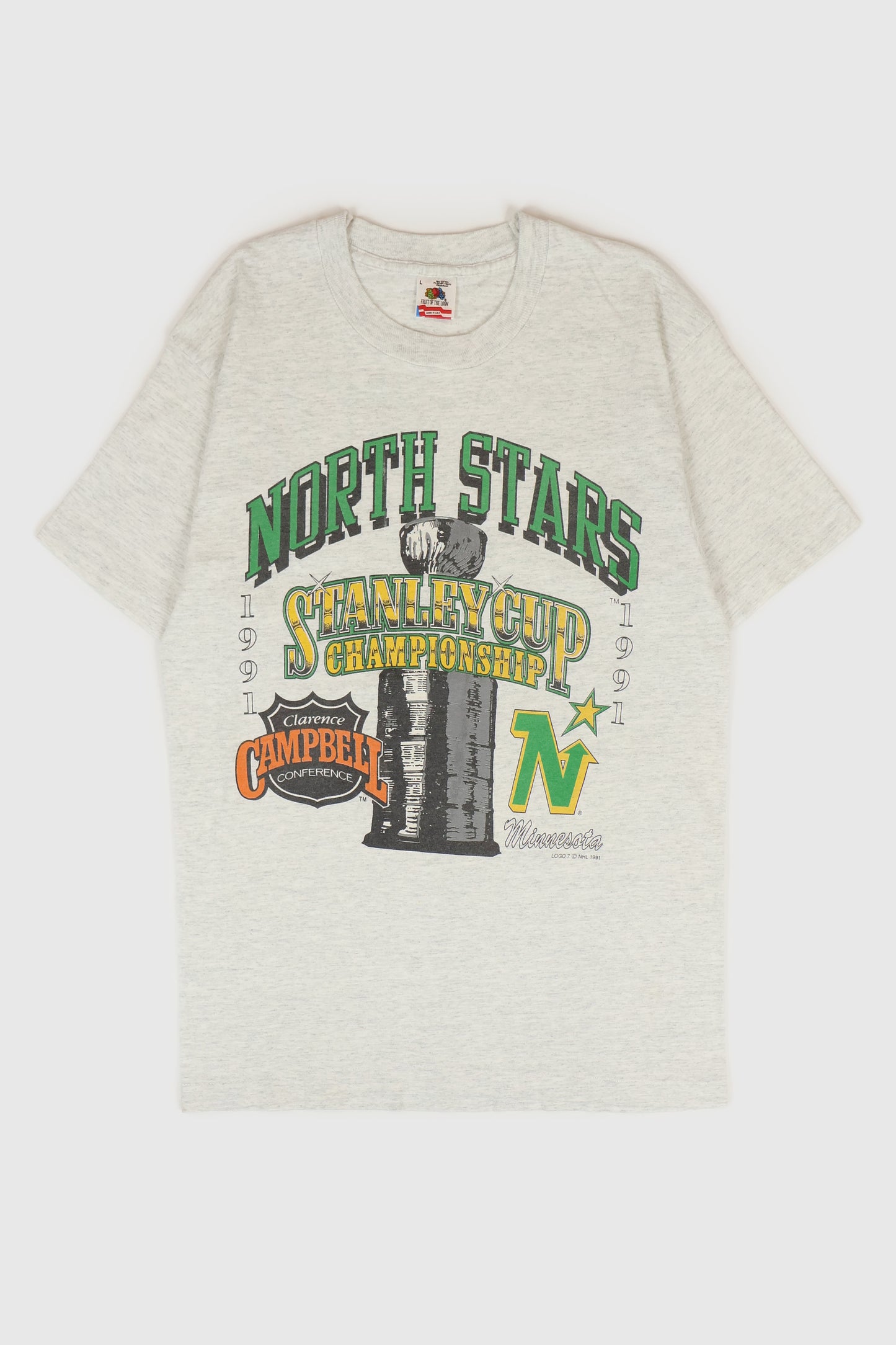 Vintage Dallas North Stars 1991 Stanely Cup Champions Tee Image 0