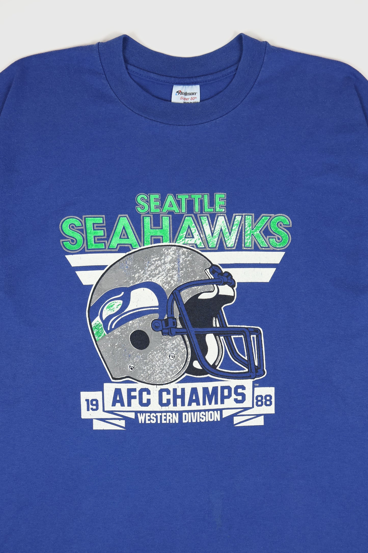 Vintage Seattle Seahawks 1988 AFC Champs Tee Image 1