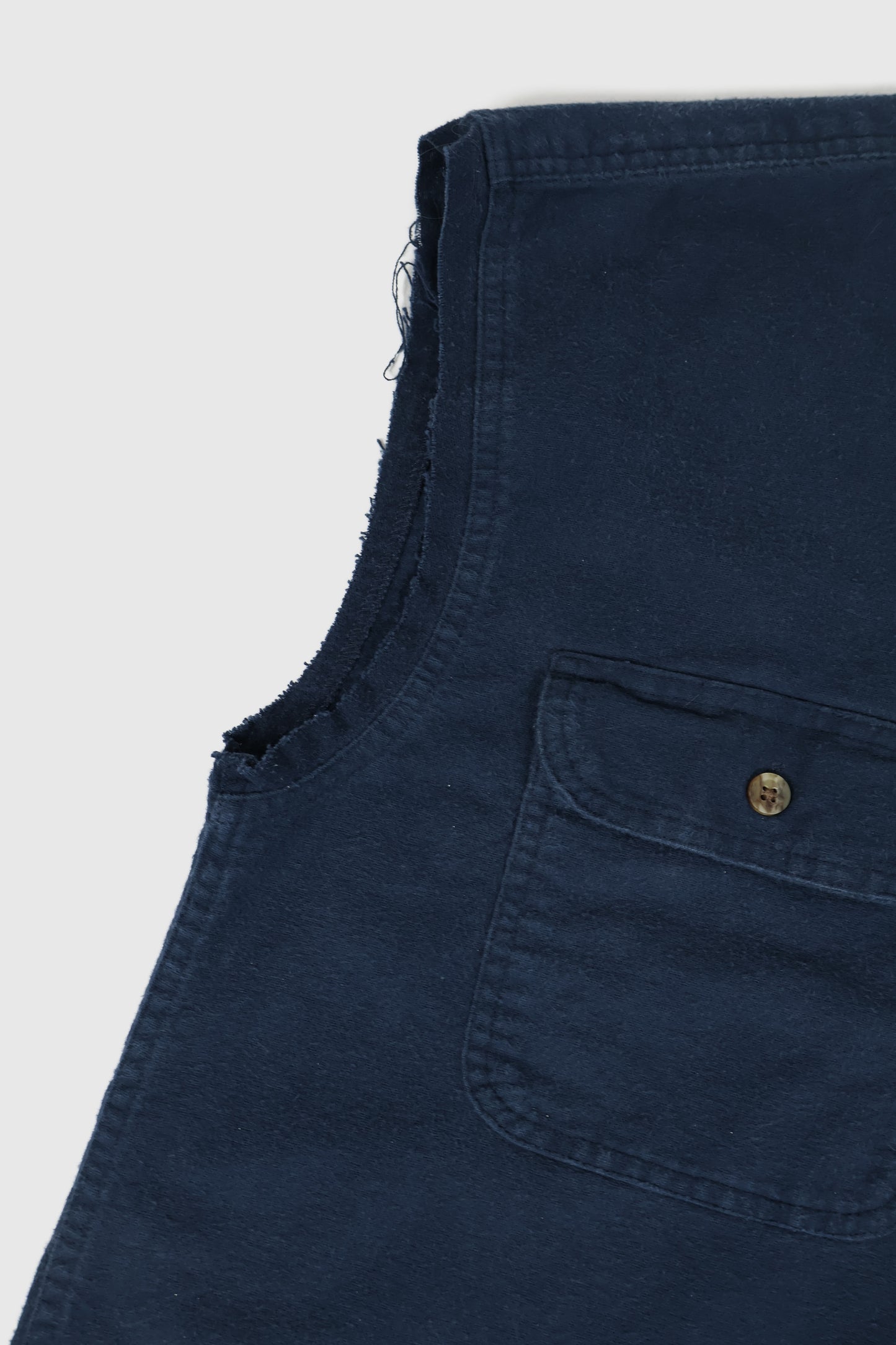 Vintage Sleeveless Flannel Button-Down Shirt 01