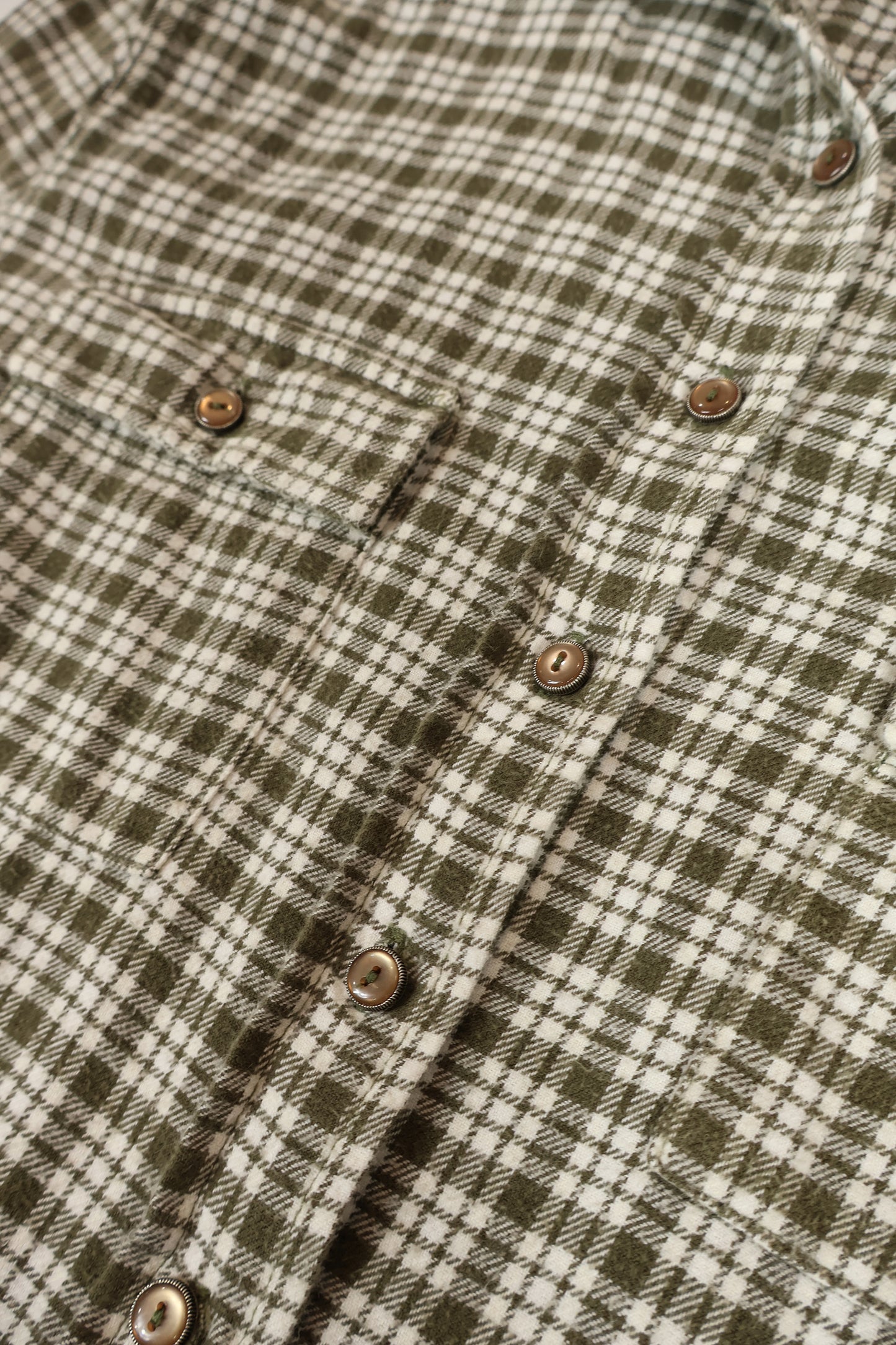 Vintage Flannel Button-Down Shirt