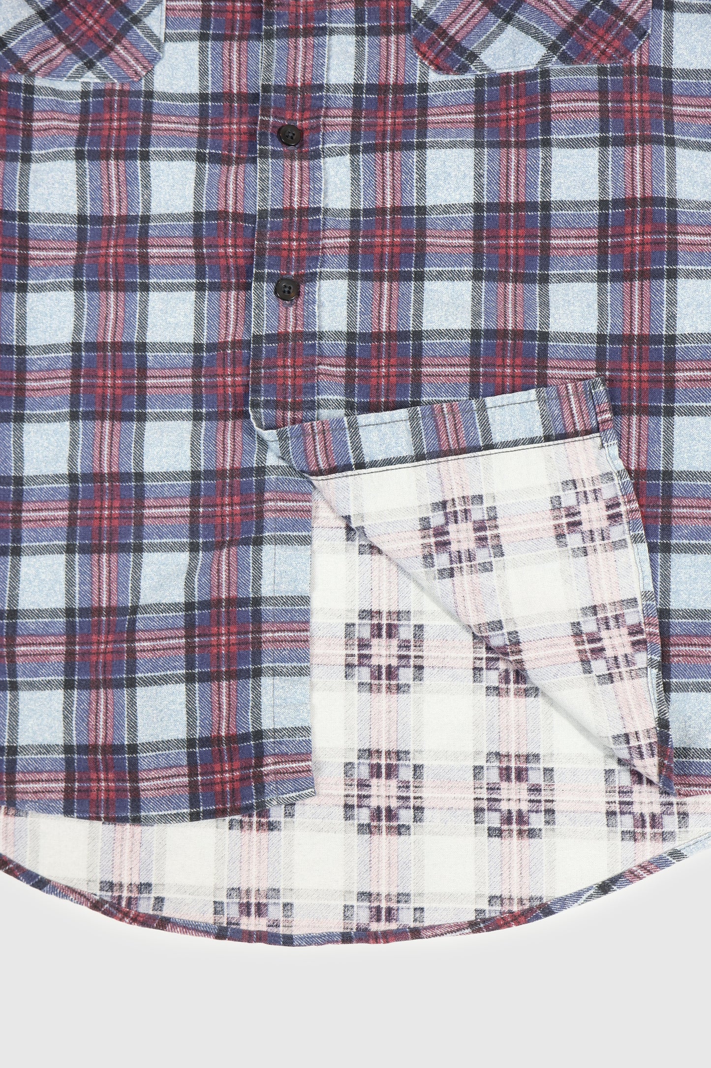 Vintage Plaid Flannel Button-Down Shirt Image 3