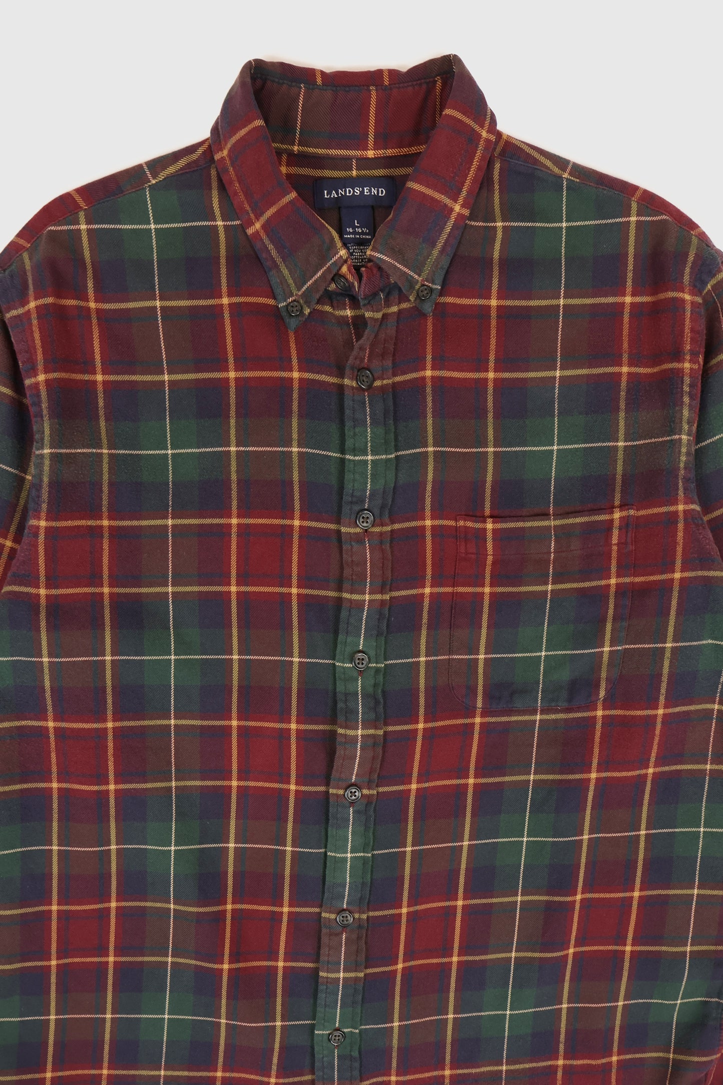Vintgage Plaid Flannel Button-Down Shirt
