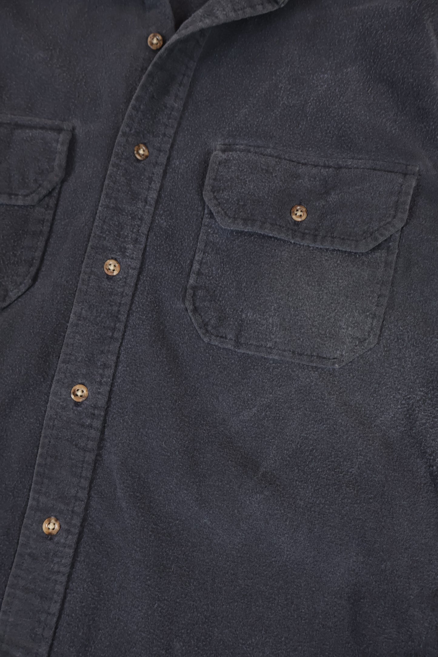 Vintage Land's End Flannel Button-Down Shirt Image 3