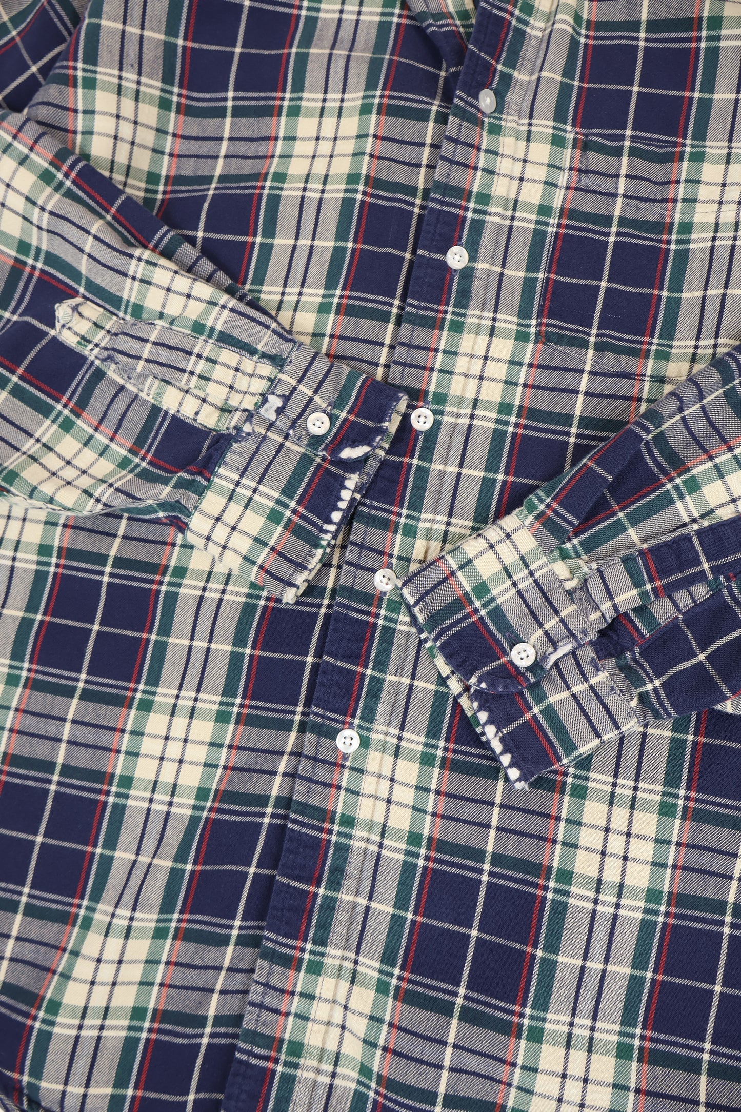 Vintage L.L. Bean Frayed Button-Down Shirt