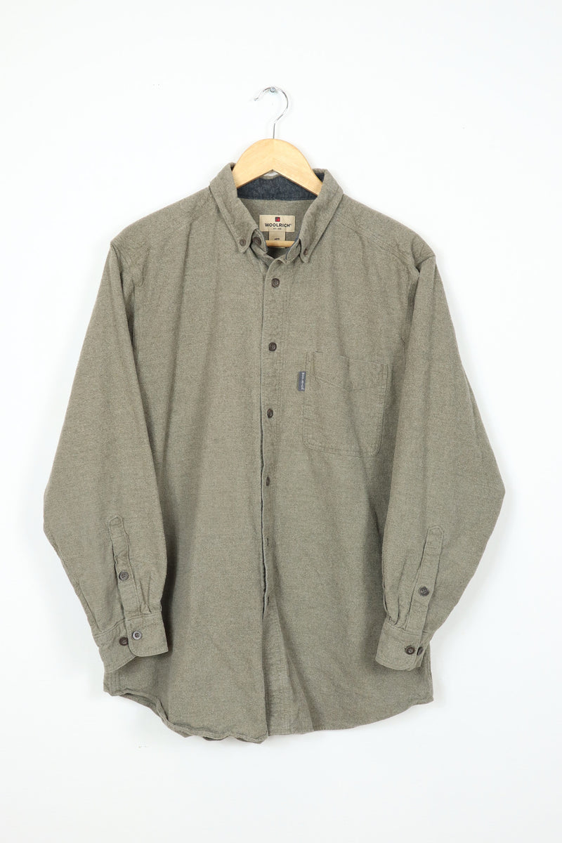Woolrich Brown Flannel Button-Down