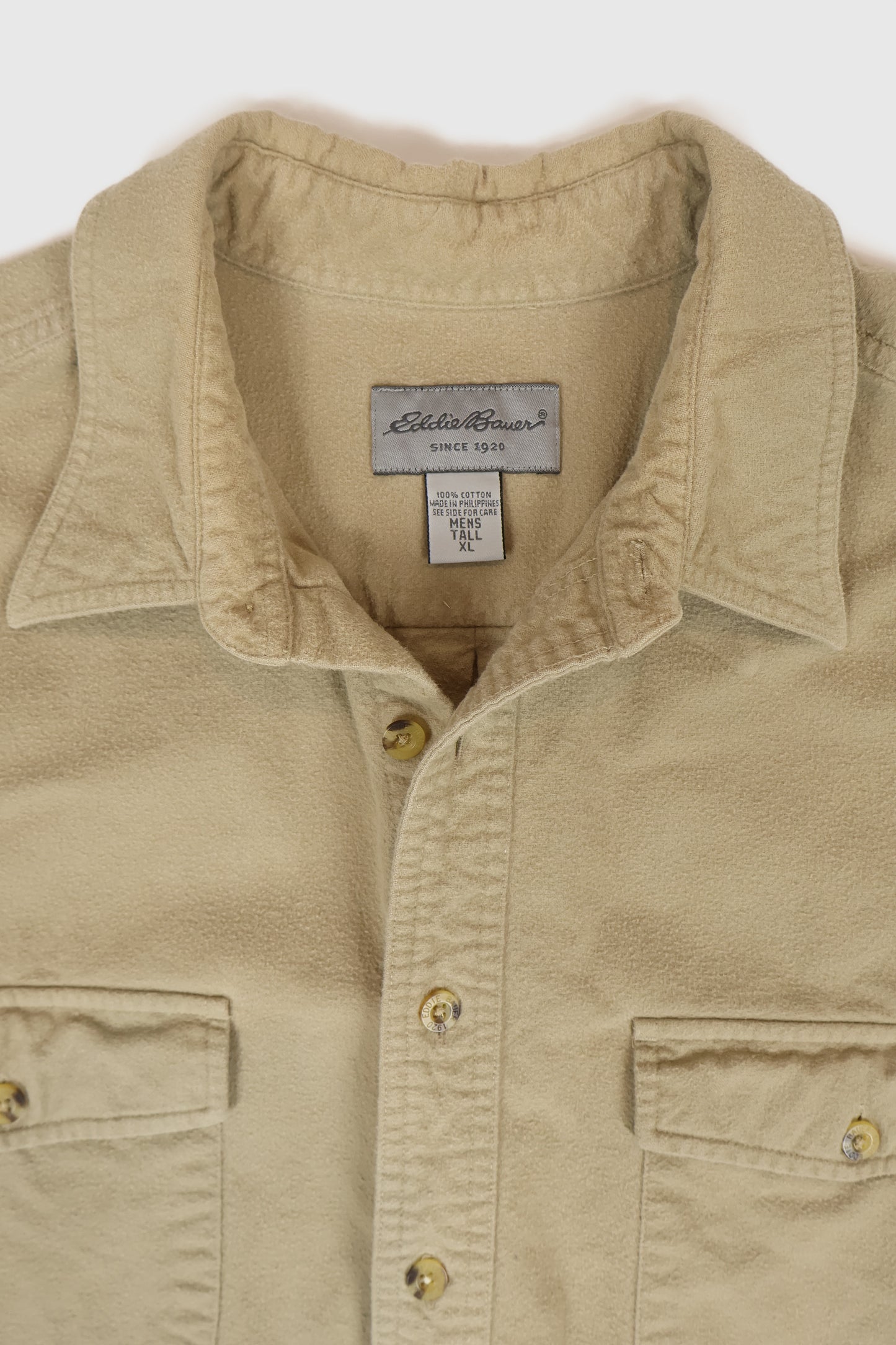 Vintage Eddie Bauer Flannel Button-Down Shirt Image 2