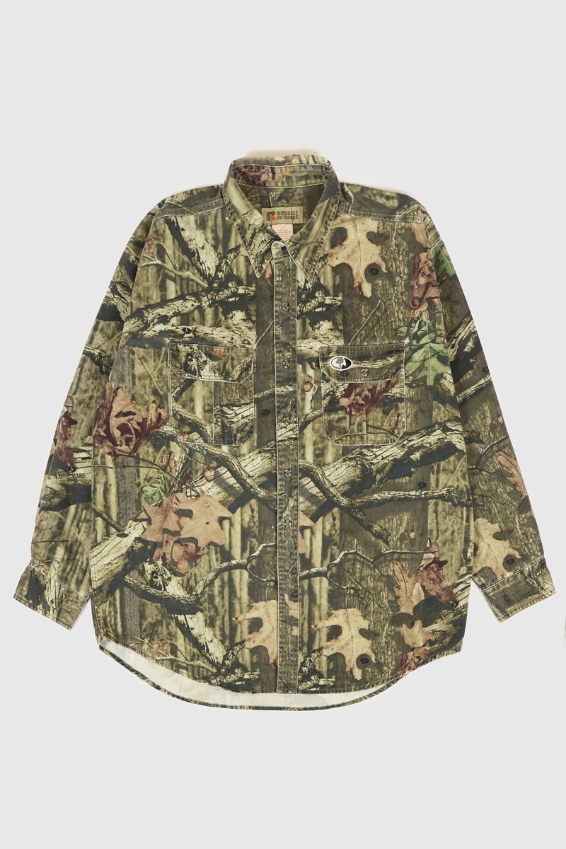 Vintage Real Tree Camo Button-Down Shirt