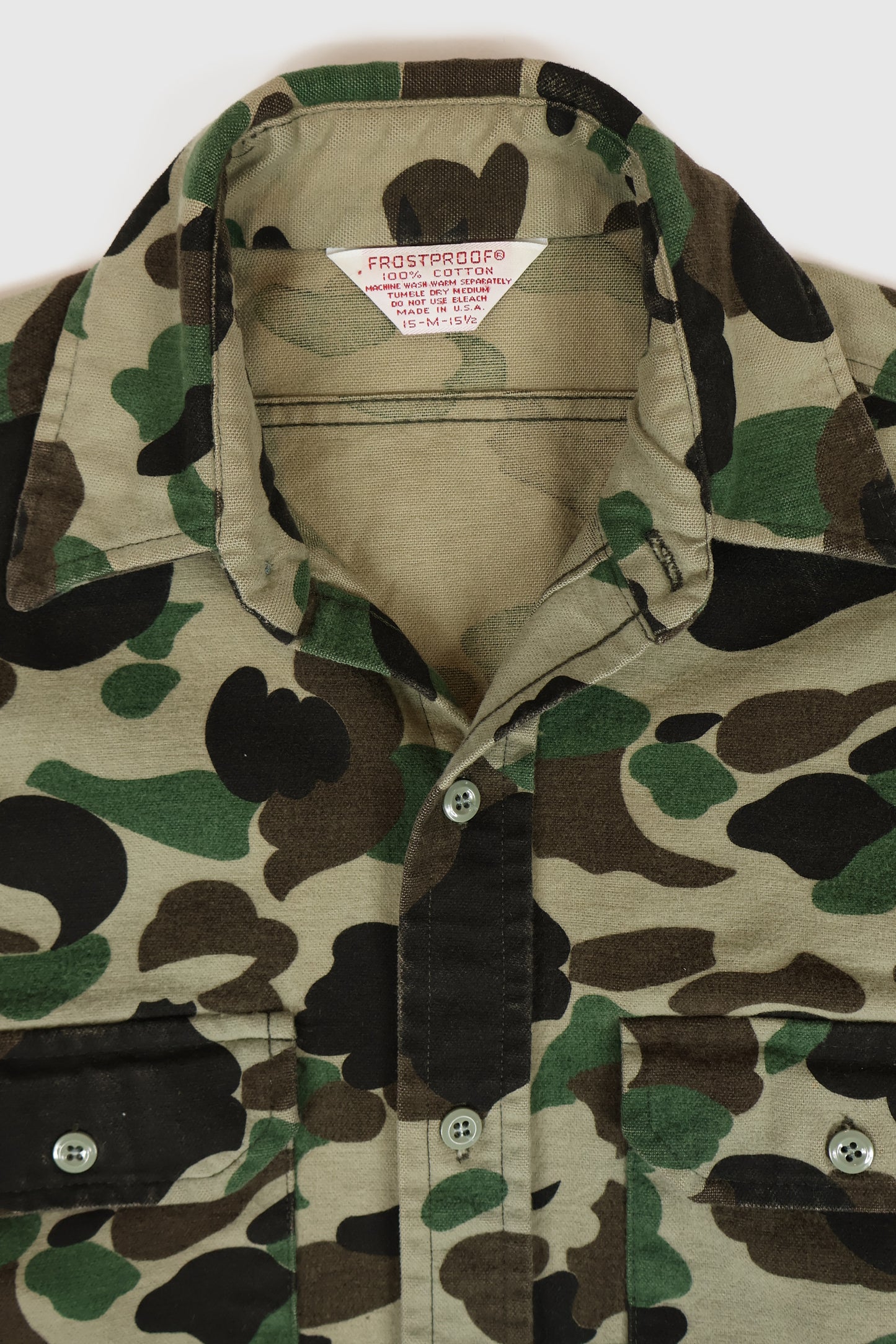 Vintage Camo Button-Down Shirt Image 2