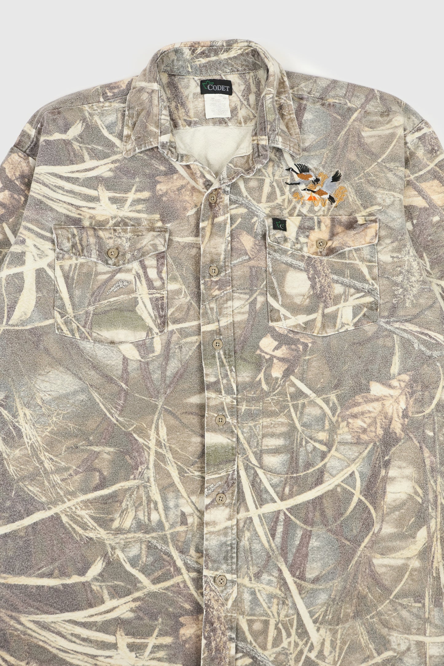 Vintage Heavyweight Camo Button-Down Shirt Image 1