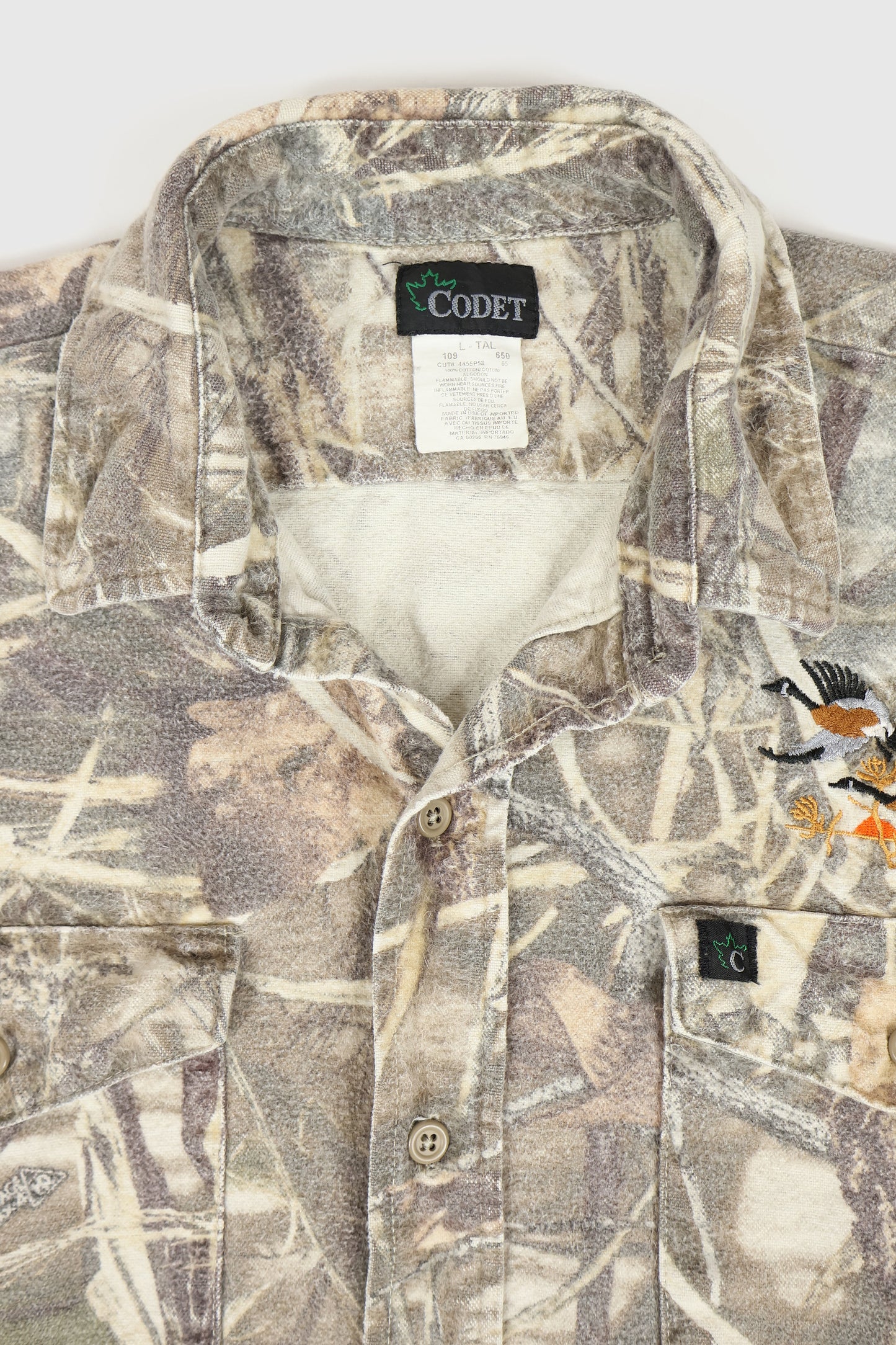 Vintage Heavyweight Camo Button-Down Shirt Image 2