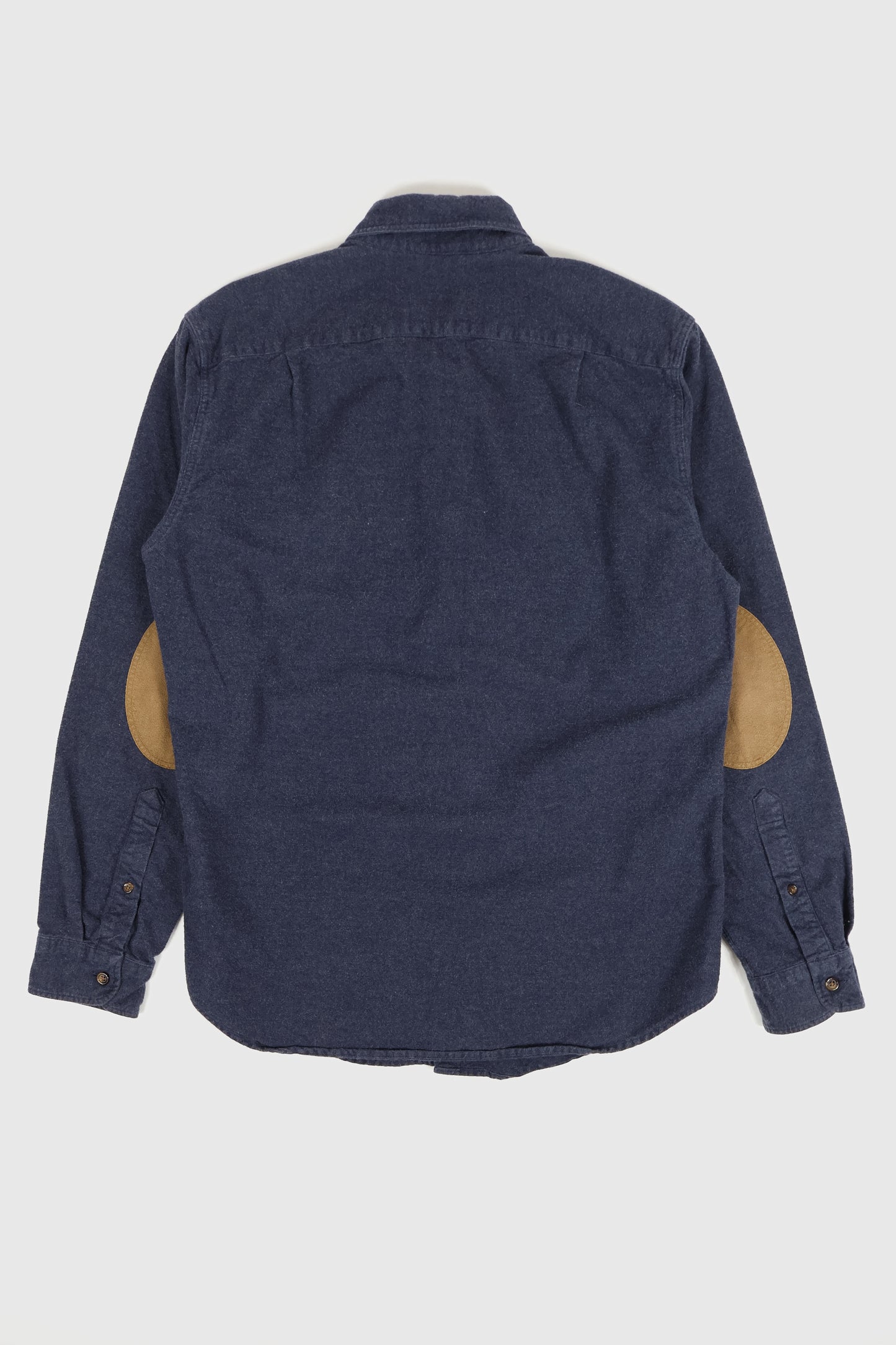 Vintage Elbow Patch Flannel Button-Down Shirt Image 3