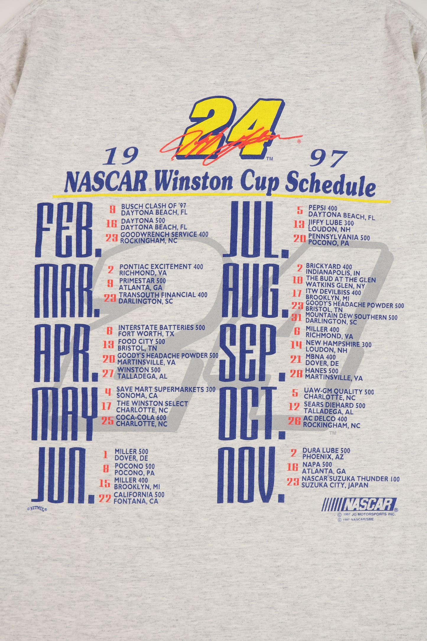 Vintage Jeff Gordon 1997 NASCAR Tee Image 4