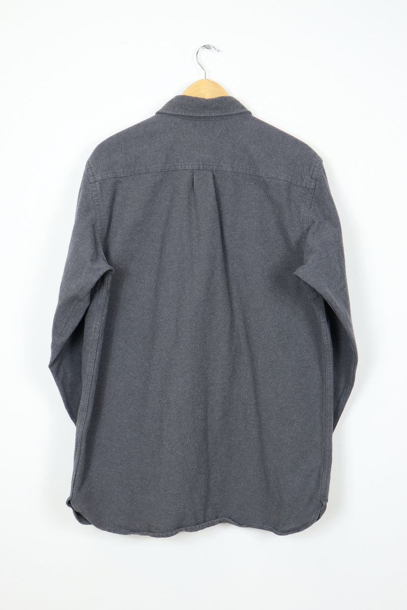 L.L. Bean Grey Flannel Button-Down