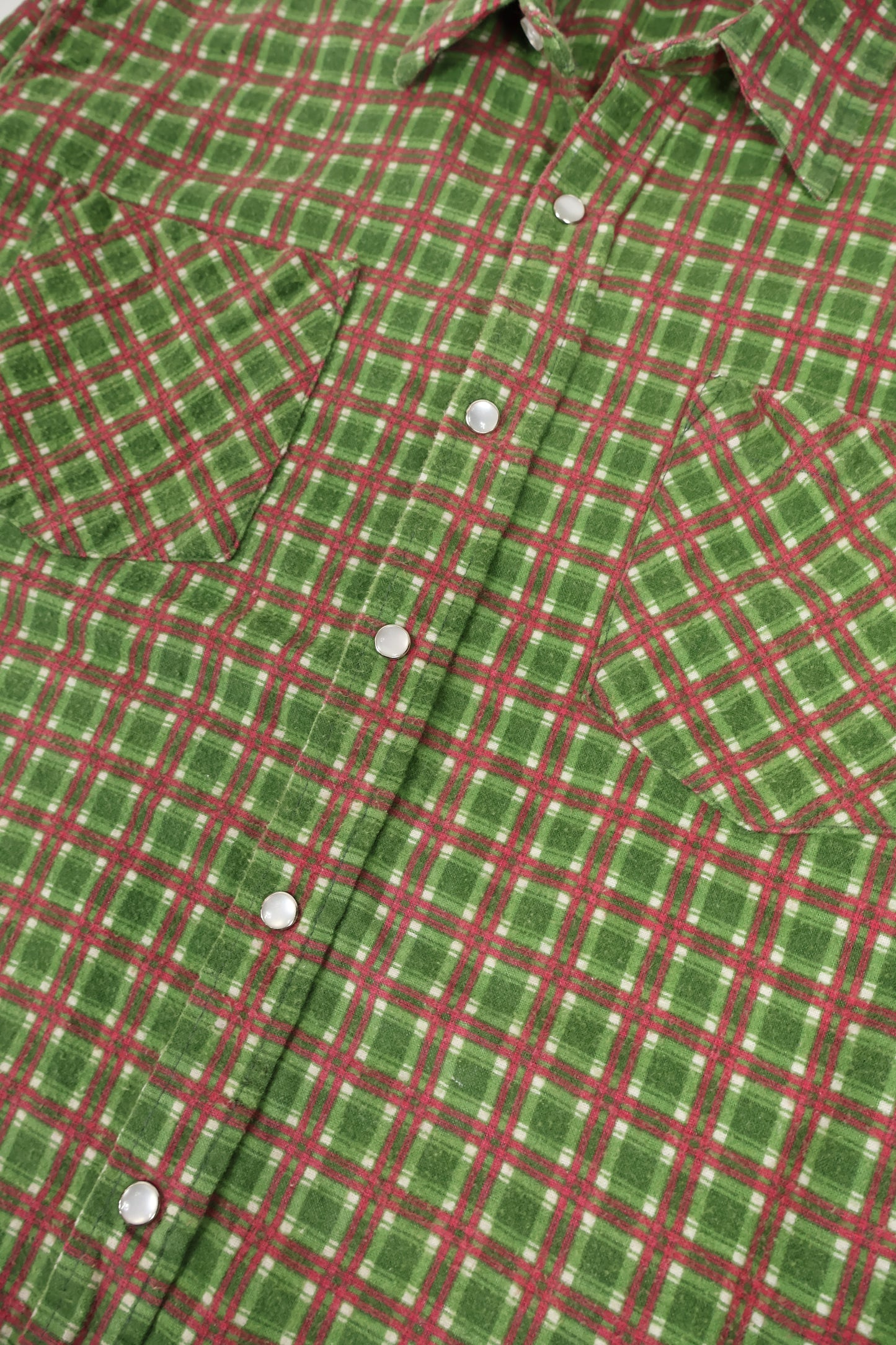 Vintage Flannel Snap Button Shirt Image 3