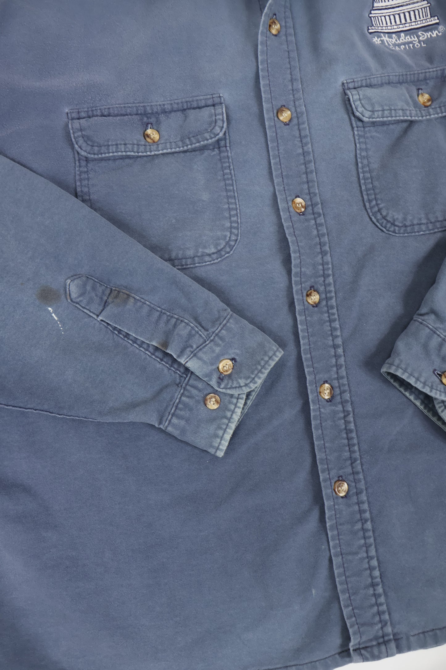 Vintage Faded Holiday Inn Capitol Button-Down Shirt Image 3
