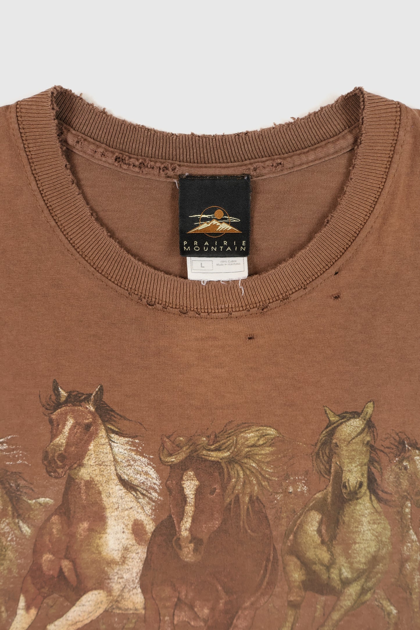 Vintage Distressed Horses Tee Image 2