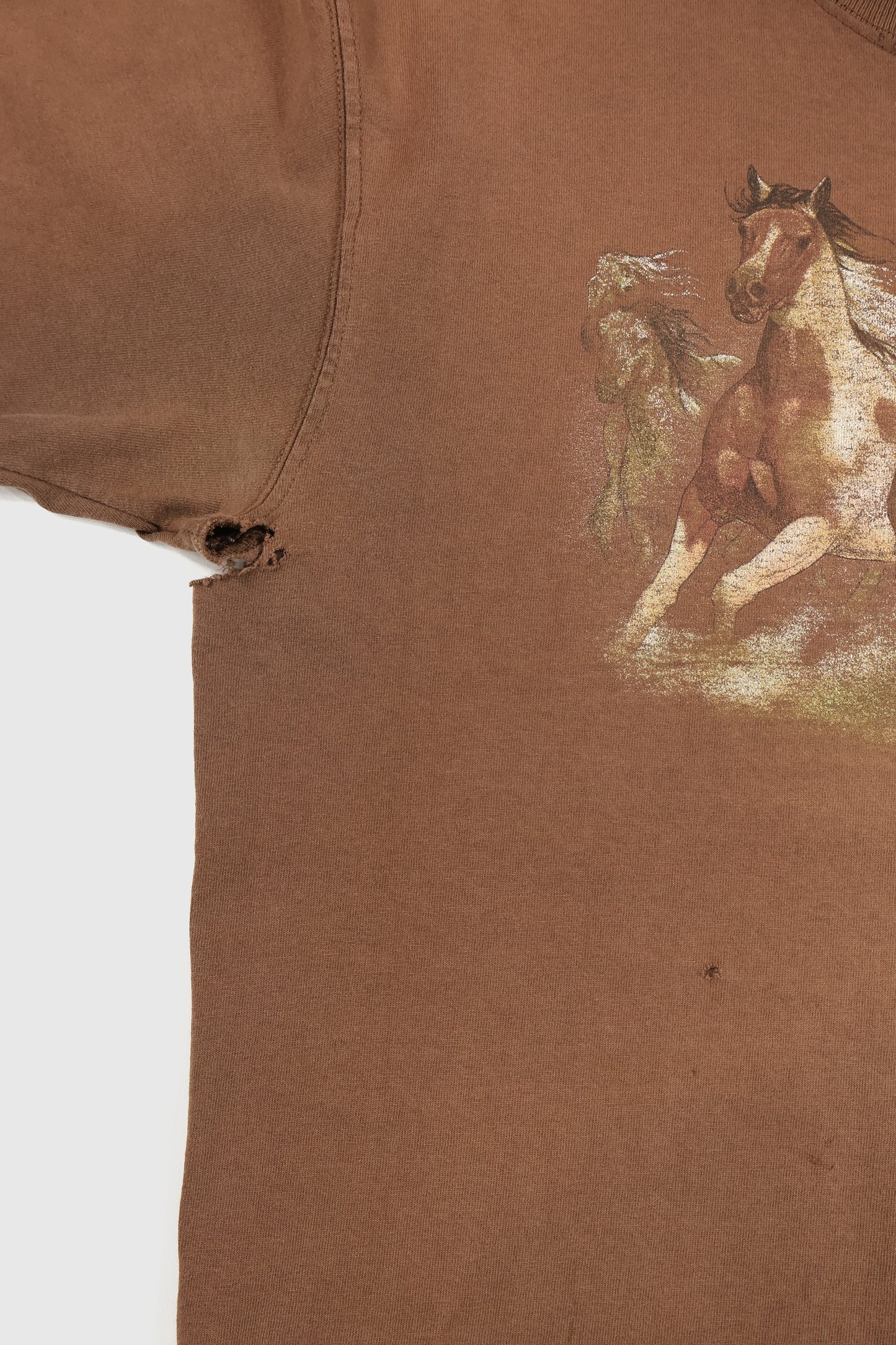 Vintage Distressed Horses Tee Image 3