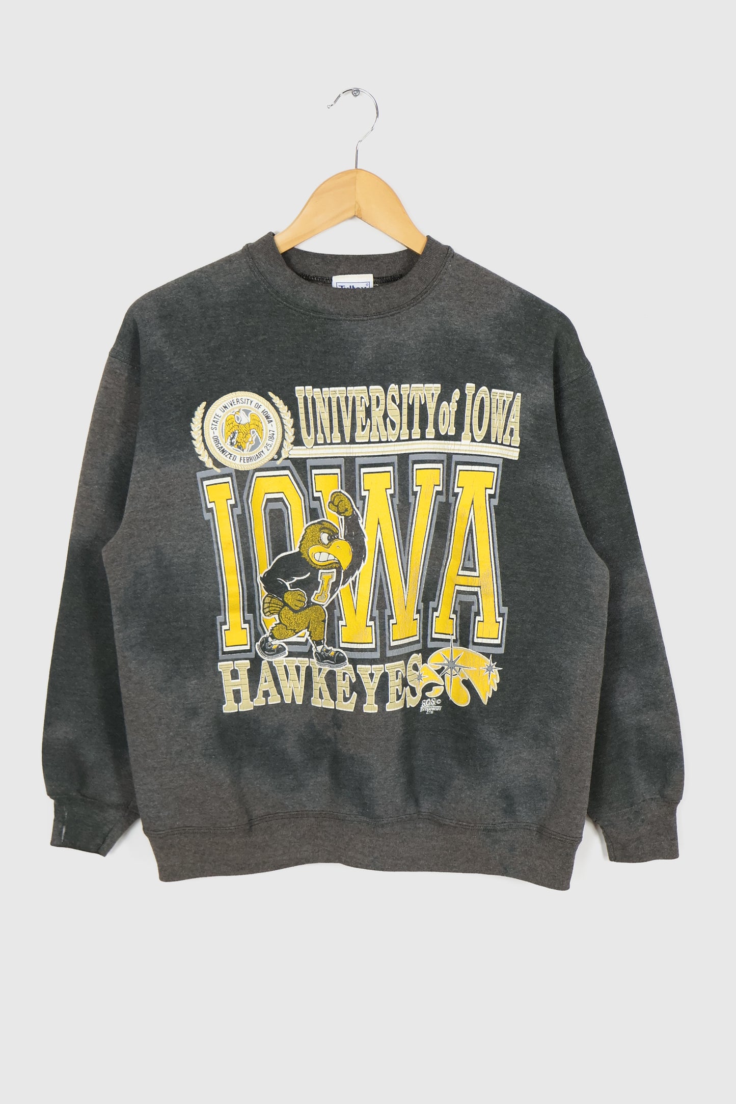 Vintage Faded Iowa Hawkeyes Crewneck