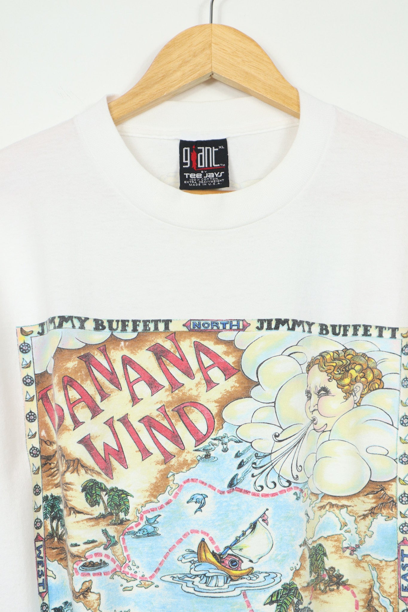 Vintage Jimmy Buffett Banana Wind Tour '96 Tee