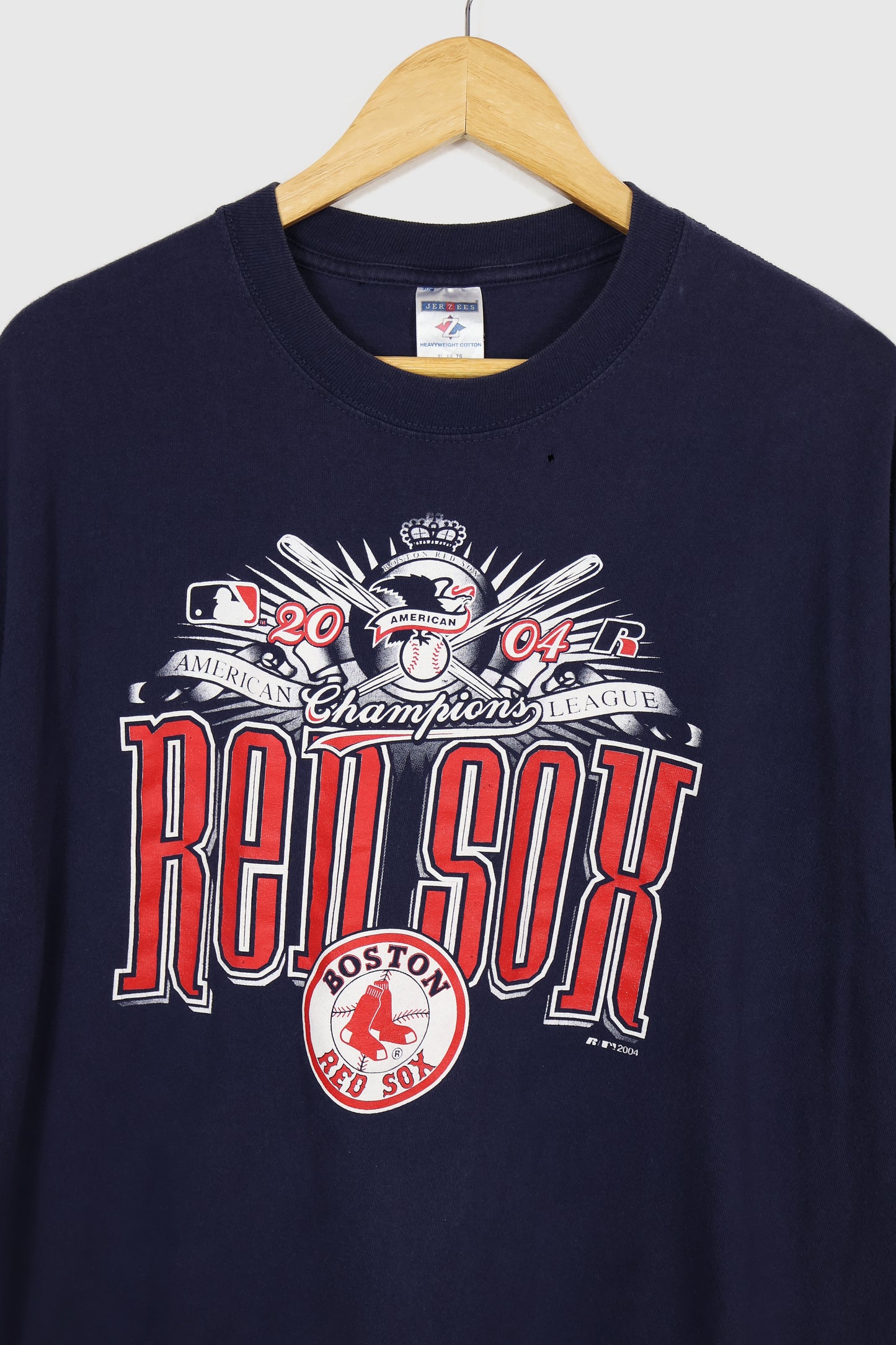 Vintage Boston Red Sox 2004 American League Champions Tee