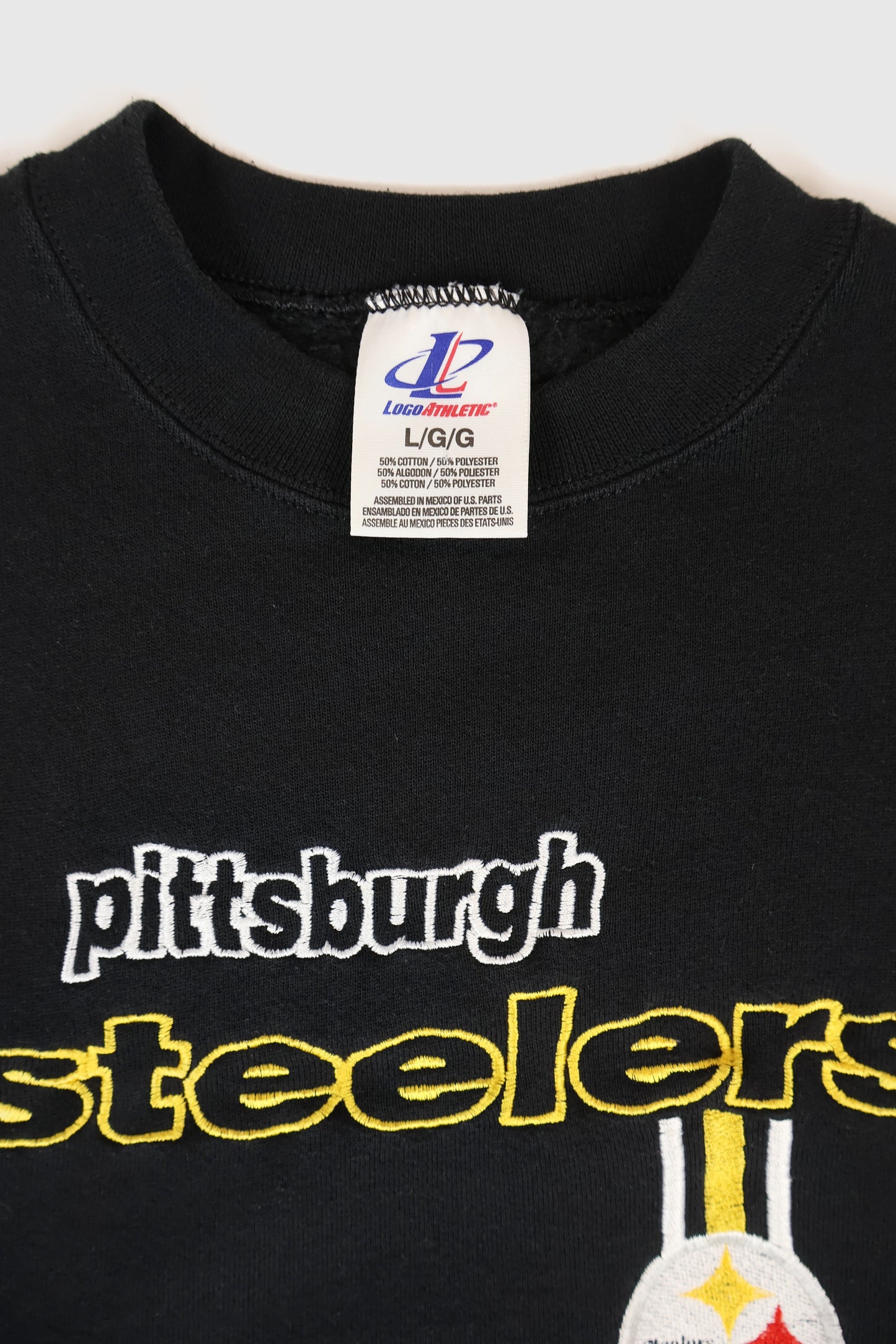 Vintage Pittsburgh Steelers Embroidered Crewneck Image 2