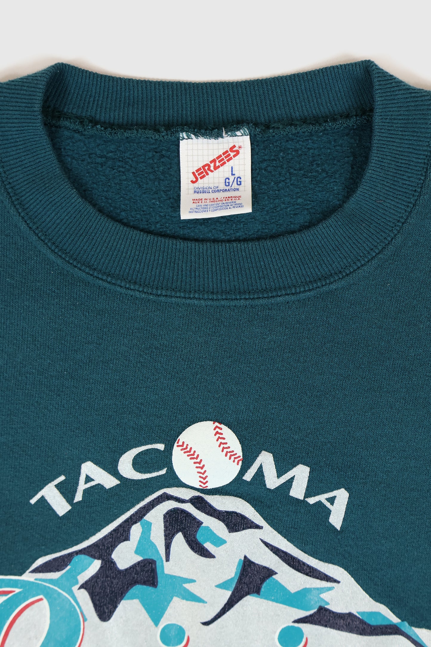 Vintage Tacoma Rainers Baseball Crewneck Image 2