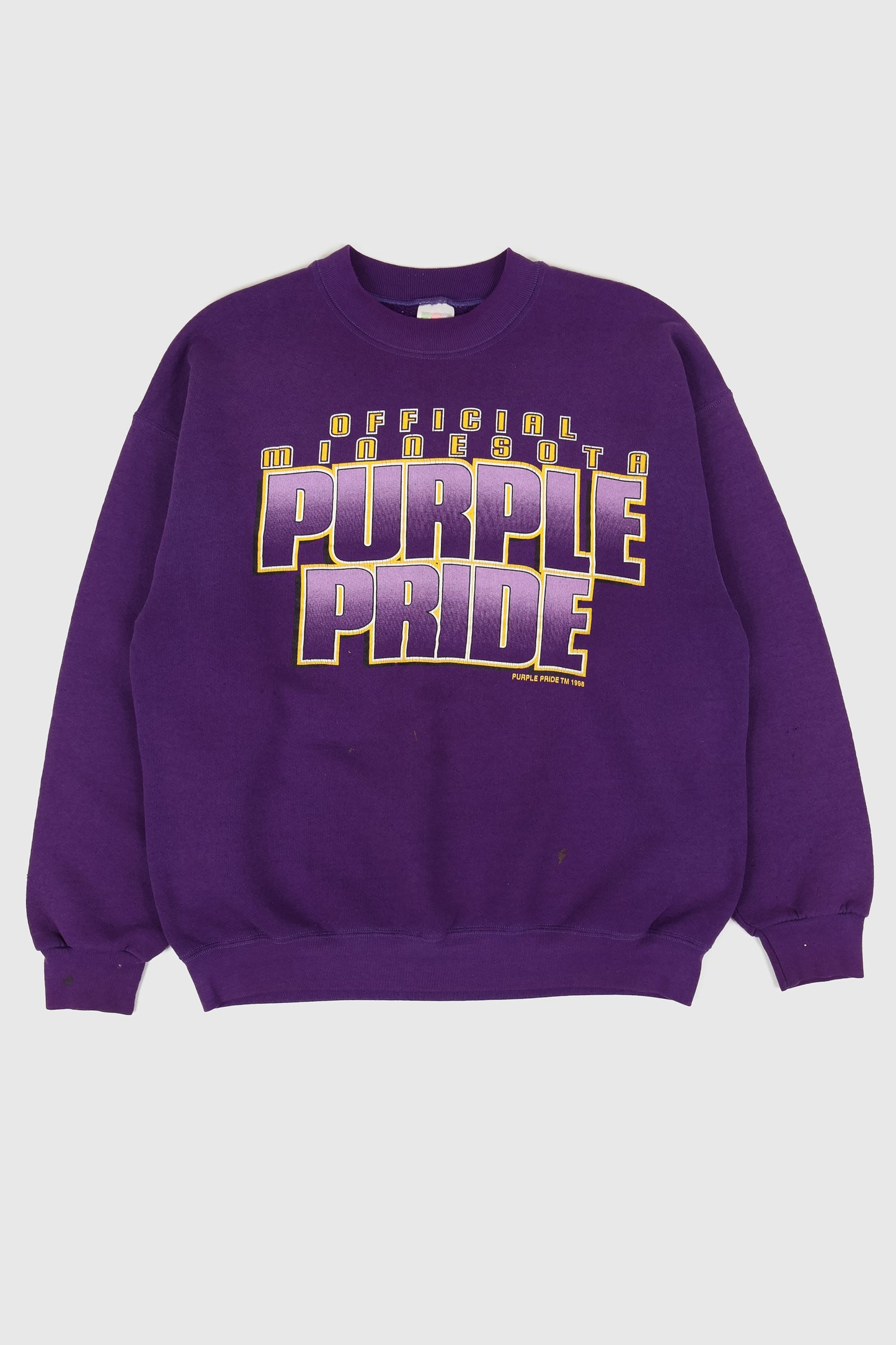 Vintage Minnesota Vikings Purple Pride Crewneck Image 0