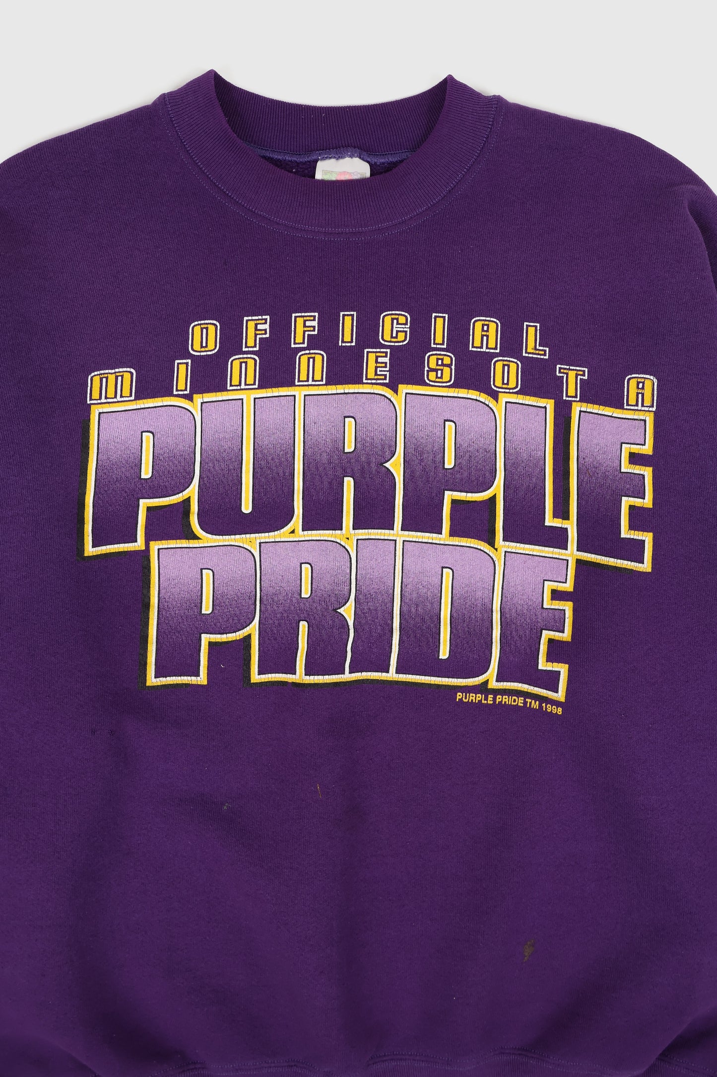 Vintage Minnesota Vikings Purple Pride Crewneck Image 1